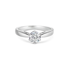 Brilliant Cut Six Claw Diamond Set Solitaire Engagement Ring