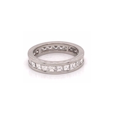 Carre Cut Channel Set Full Eternity Ring