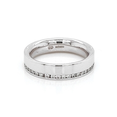 Diamond Off Centre Channel Set Full Eternity Ring