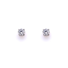 Claw Set Brilliant Cut Diamond Stud Earrings 0.60ct Approx