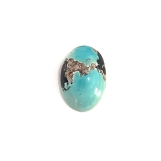 8.63ct Blue Oval Turquoise Cabochon 17x12mm