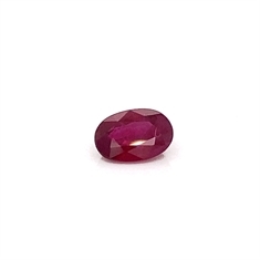1.01ct Oval Ruby Faceted Loose Gemstone 6x4mm