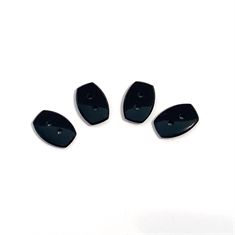 Lot of 4 Polished Onyx Fancy Cushion Shape Double Drilled 13x9mm