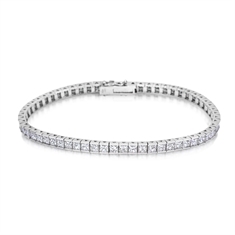 8.67ct Princess Cut Diamond Channel Set Line Bracelet 