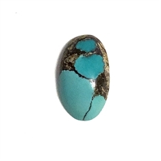 4.10ct Oval Cabochon Turquoise Loose Gemstone 16x9mm