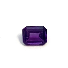 1.58ct Octagon Deep Purple Amethyst Loose Gemstone 8x6mm