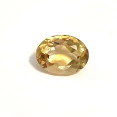 9.53ct Oval Pale Yellow Citrine Loose Gemstone 16x12mm