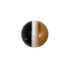 Brown Black Cabochon Banded Onyx Loose Gemstone 18mm