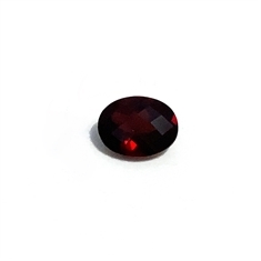 2.05ct Oval Red Garnet Checkerboard Gemstone 8x6mm