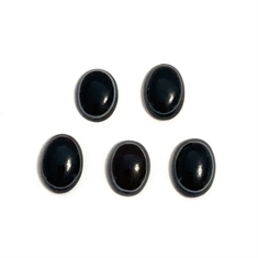 Lot Of Five Oval Banded Onyx Cabochon Gemstones