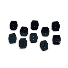 10 Black Onyx Drilled Fancy Shape Loose Gemstones 10x8mm
