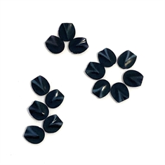 Banded Carved Onyx Petal Shape 7x6mm