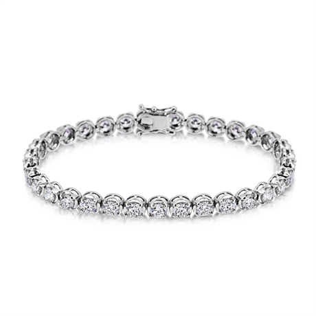 9.54ct Brilliant Cut Diamond Tennis Bracelet 