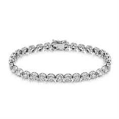 9.54ct Brilliant Cut Diamond Tennis Bracelet 