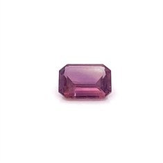 1.55ct Deep Pink Sapphire Octagon Faceted Loose Gemstone 7x6mm