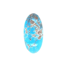 Elongated Oval Cabochon Turquoise Loose Gemstone 6.50ct 21x10mm