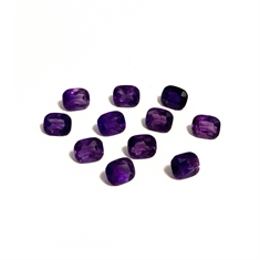 Antique Amethyst Faceted Loose Gemstones 6x5mm