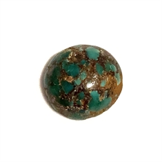 7.65ct Round Cabochon Turquoise Loose Gemstone 13mm