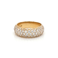 Pavé Set Diamond Half Eternity Ring 