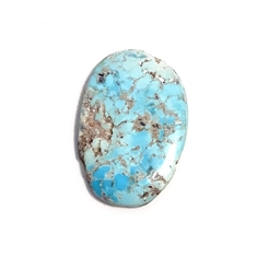 21.46ct Oval Turquoise Cabochon Gemstone 30x19mm
