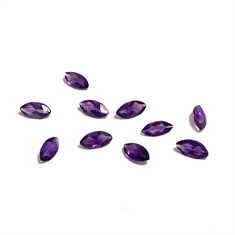 2.40ct Parcel Of Marquise Cut Amethysts 6x3mm 
