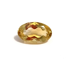 7.15ct Oval Pale Yellow Citrine Loose Gemstone 16x9mm