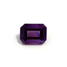 1.69ct Octagon Faceted Amethyst Loose Gemstone 8x6mm