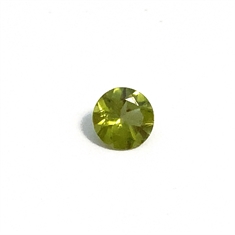0.66ct Round Peridot Faceted Loose Gemstone 5.6mm