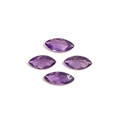 10.02 Parcel Of Four Marquise Cut Amethyst Gemstones 14x7mm