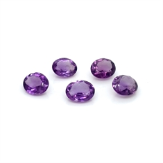 Amethyst Oval Loose Gemstones 12x10mm 