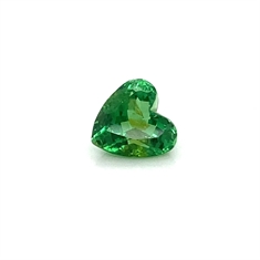 4.26ct Green Tsavorite Garnet Heart Shape Gemstone 9mm