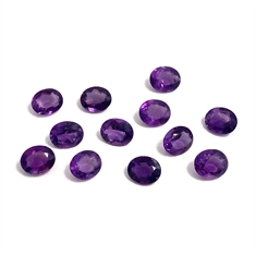 Oval Bright Purple Amethyst Loose Gemstone 12x10mm