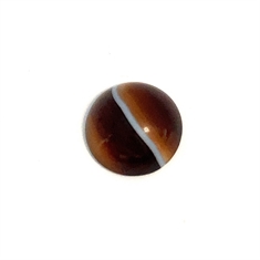 Brown Banded Round Cabochon Onyx Loose Gemstone 16mm