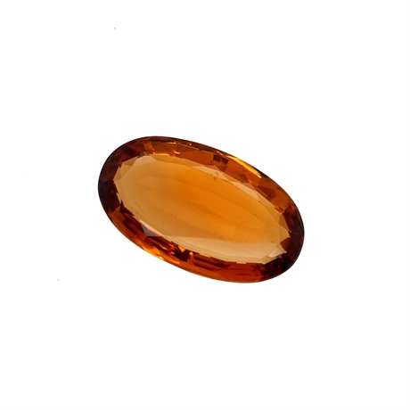 Citrine Oval Faceted Gemstone 33x18mm 43.34ct