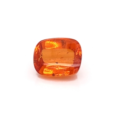 20.30ct Orange Spessartite Garnet Buff Top Cushion Cut Loose Gemstone 16x13mm