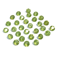 Round Peridot Faceted Loose Gemstone 5.3mm
