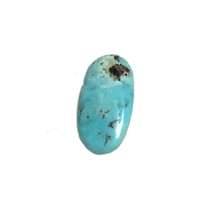 2.21ct Flat Oval Cabochon Turquoise Loose Gemstone 16x8mm