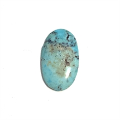 4.19ct Turquoise Oval Cabochon Flat Gemstone 18x10mm