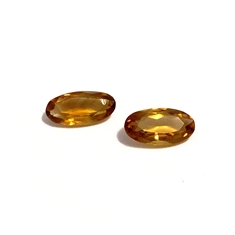5.61ct Pair Of Oval Citrine Loose Gemstones 13x6mm 