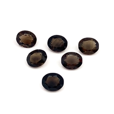 Smoky Quartz Oval Loose Gemstones 12x10mm