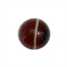 Round Banded Cabochon Brown Onyx Loose Gemstone 23mm