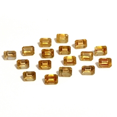 8x6mm Octagon Golden Citrine Loose Gemstones