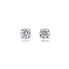 0.46ct Brilliant Cut Claw Set  Diamond Stud Earrings 