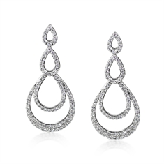 Brilliant Cut Diamond Fancy Drop Earrings