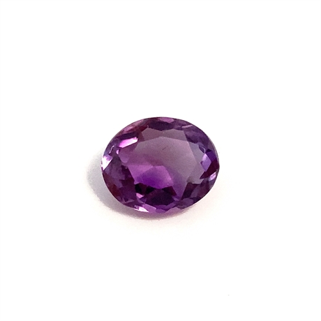 1.75ct Oval Amethyst Faceted Loose Gemstone 8x7mm