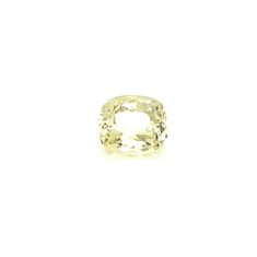 1.74ct Pale Yellow Fancy Tanzanite Cushion Loose Gemstone 7x6mm