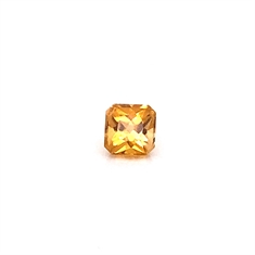0.96ct Golden Yellow Radiant Cut Tourmaline Loose Gemstone 5x5mm