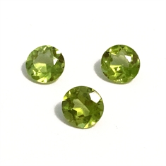 Peridot Faceted Round Loose Gemstones 5.6mm