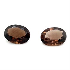 Smoky Quartz Oval Loose Gemstones 20x15mm 41.48ct