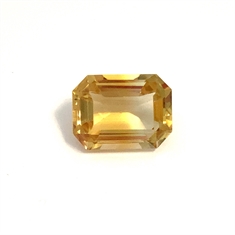 11.40ct Octagon Yellow Citrine Loose Gemstone 15x11mm 